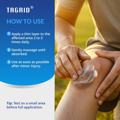 TAGRID Arnica Cream Extra Strength: Fast Pain Relief Arnica Bruise Cream with Vitamin K for Bruising and Swelling on Thin Skin, Joint Pain, Muscle Pain, Soreness (4 Ounce (Pack of 1))