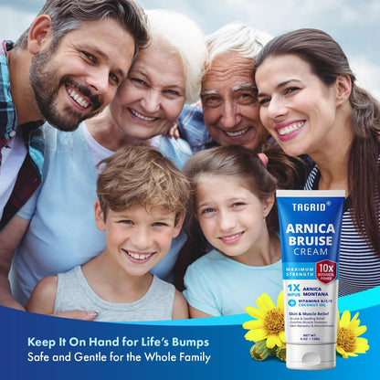 TAGRID Arnica Cream Extra Strength: Fast Pain Relief Arnica Bruise Cream with Vitamin K for Bruising and Swelling on Thin Skin, Joint Pain, Muscle Pain, Soreness (4 Ounce (Pack of 1))