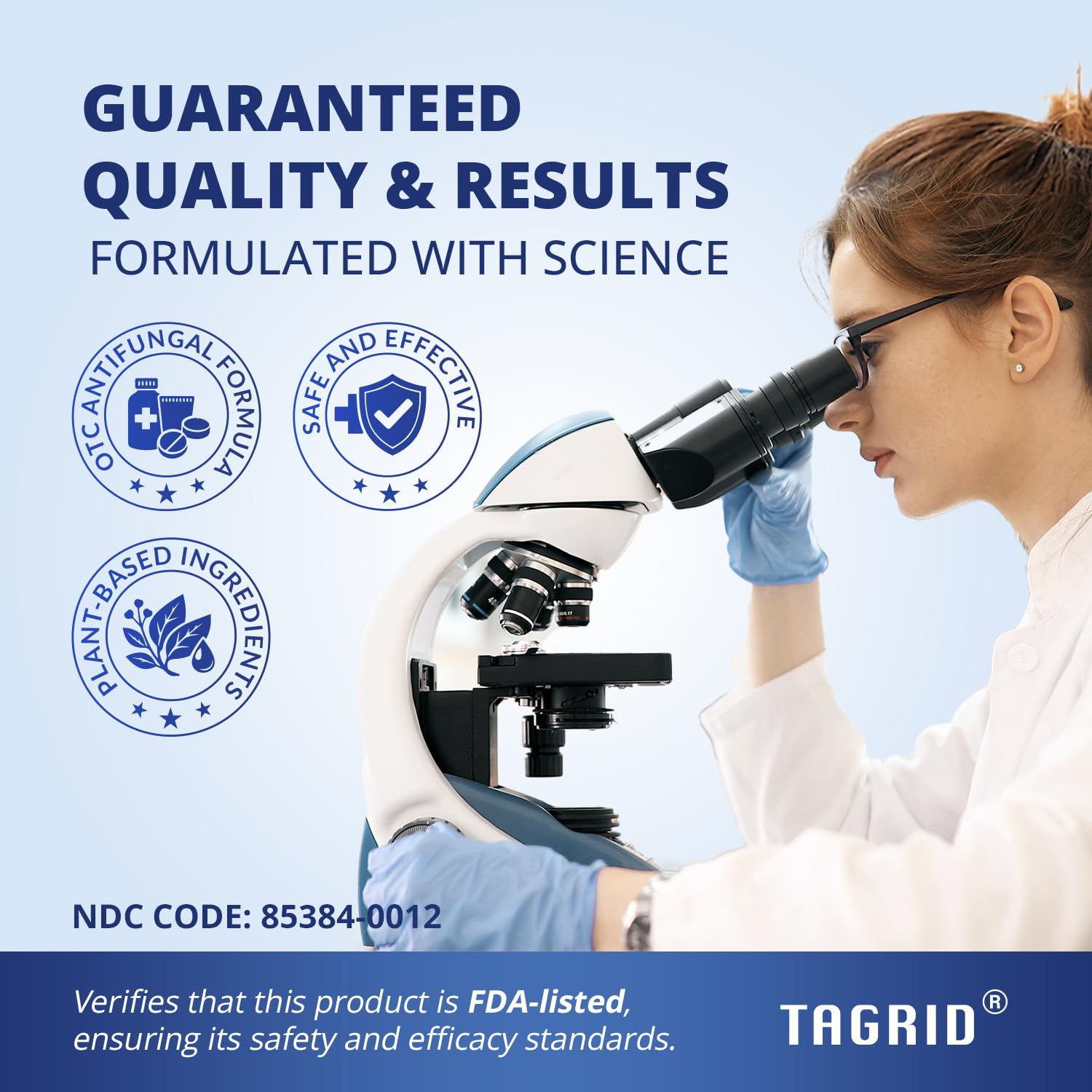 TAGRID Clotrimazole 1% antifungal cream – FDA-listed, plant-based ingredients, guaranteed quality for ring worm, tinea and feet fungus relief
