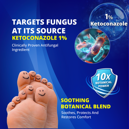 TAGRID Antifungal Cream - Targets fungus at its source with clinically proven 1% Ketoconazole, enhanced with 10x botanical blend for soothing skin relief