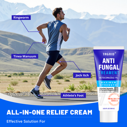 TAGRID Antifungal Cream - Targets fungus at its source with Ketoconazole 1%, a clinically proven antifungal ingredient
