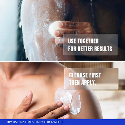 how to use antifungal soap and cream kit by cleansing skin with soap and applying antifungal cream for better results