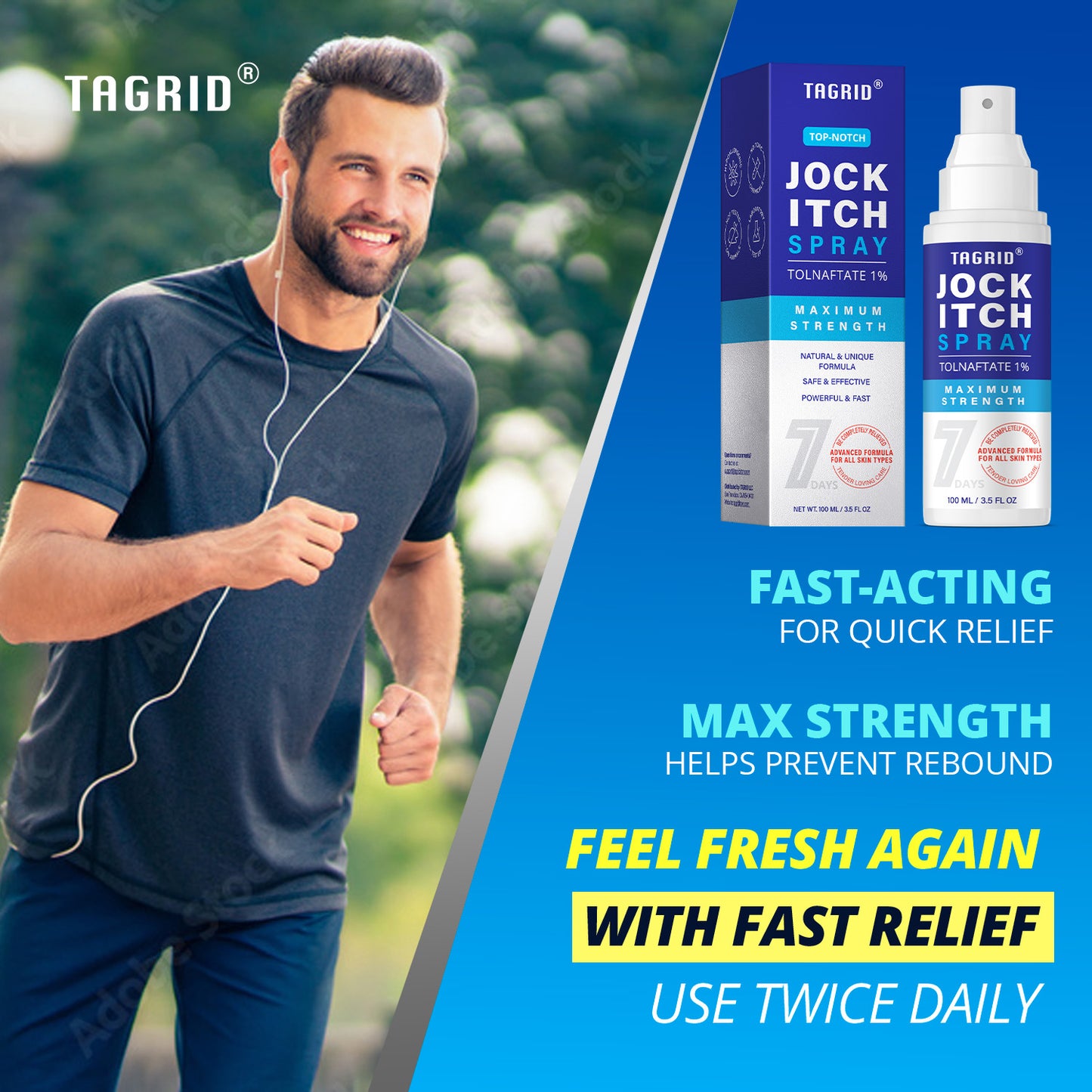 antifungal jock itch spray for active men provides fast relief, helps reduce itching and irritation, and supports fresh and comfortable skin during daily activity