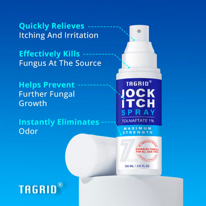 antifungal jock itch spray helps relieve itching and irritation, fight fungal irritation effectively, prevent fungal growth, and help clear odor