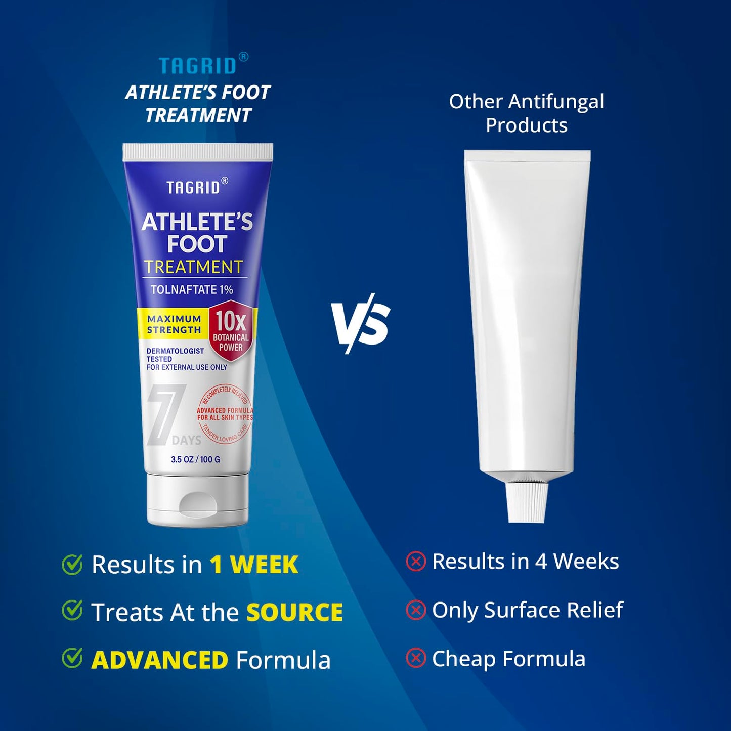 antifungal cream with tolnaftate helps provide effective relief and improved skin comfort compared to other antifungal products