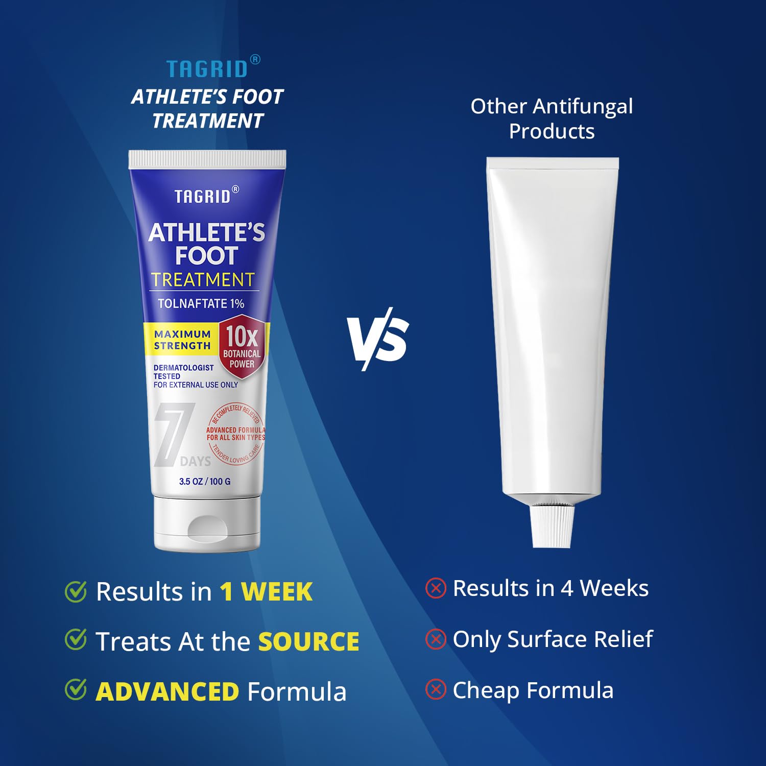 antifungal cream with tolnaftate helps provide effective relief and improved skin comfort compared to other antifungal products