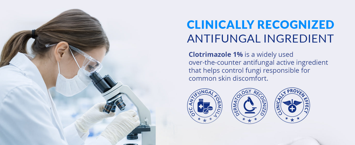 TAGRID Clotrimazole 1% clinically recognized antifungal ingredient – lamisil AT antifungal cream alternative for ring worm, tinea and anti fungal foot cream
