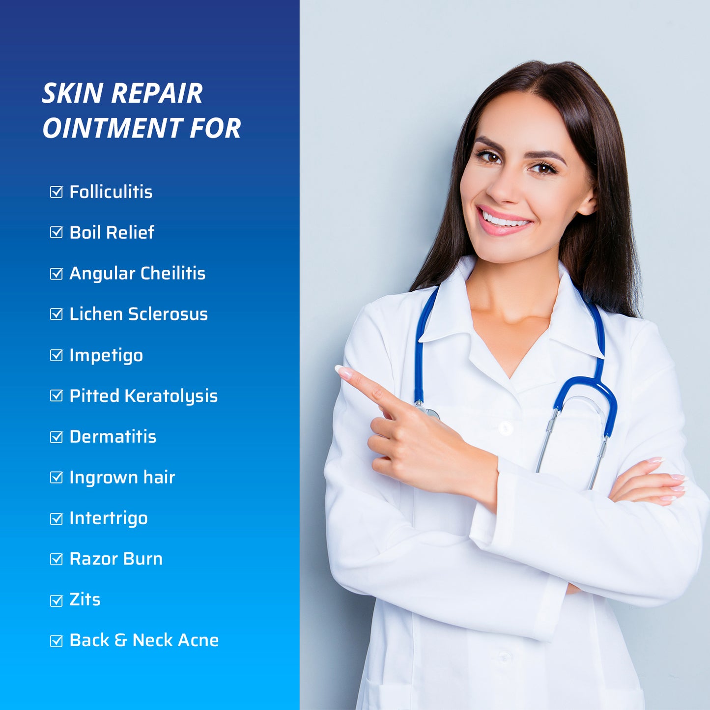 TAGRID Skin Repair Ointment for Folliculitis, Boil Relief, Acne, Razor Burn, and Ingrown Hair. Effective treatment for various skin irritations with botanical ingredients, hormone-free. 1 oz