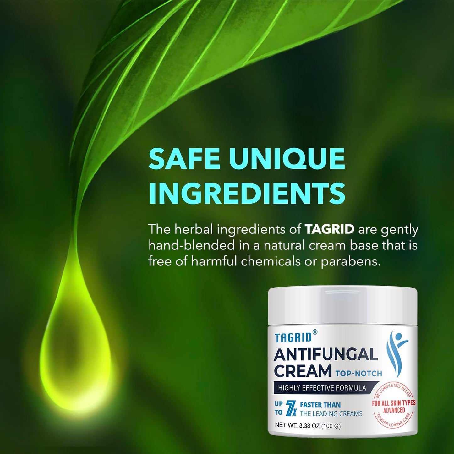 TAGRID antifungal cream with gentle ingredients supports skin comfort and daily care with clotrimazole 1 percent and balanced formula