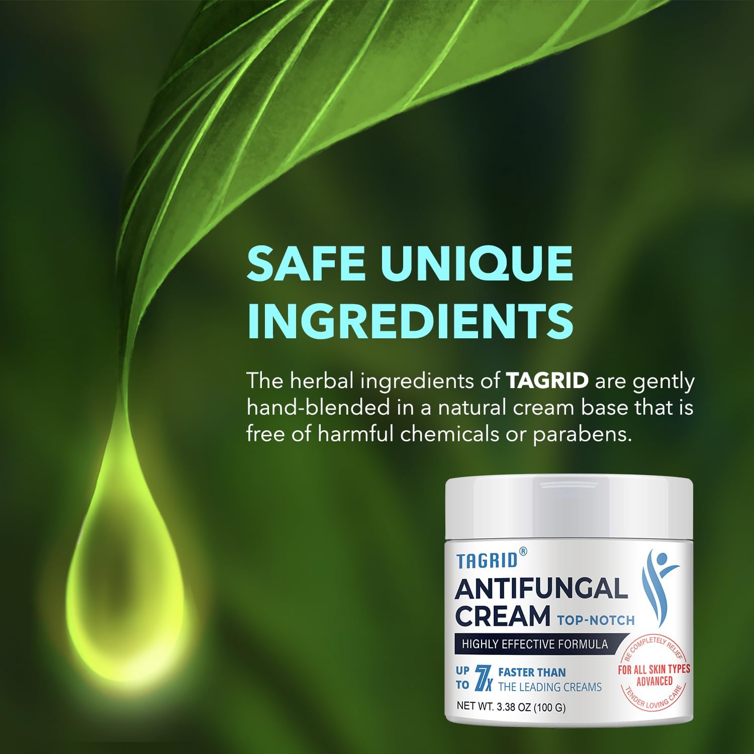 TAGRID antifungal cream with gentle ingredients supports skin comfort and daily care with clotrimazole 1 percent and balanced formula