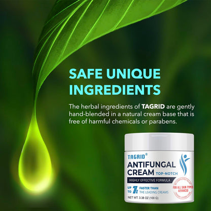TAGRID antifungal cream with gentle ingredients supports skin comfort and daily care with clotrimazole 1 percent and balanced formula