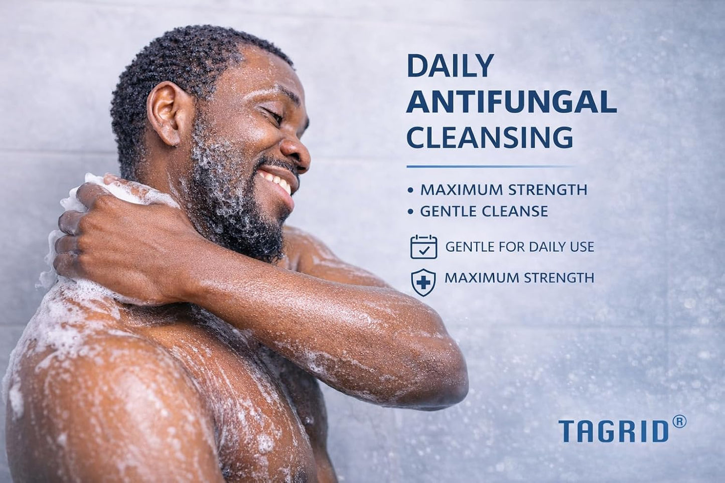 TAGRID antifungal soap supports daily cleansing routine with gentle formula for clean refreshed and comfortable skin