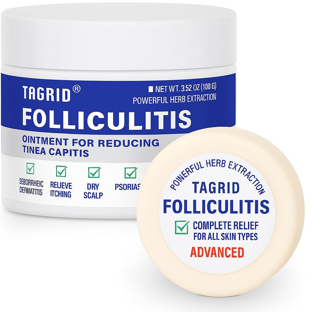 TAGRID folliculitis ointment and soap set with miconazole supports scalp and skin care routine for irritation and daily cleansing