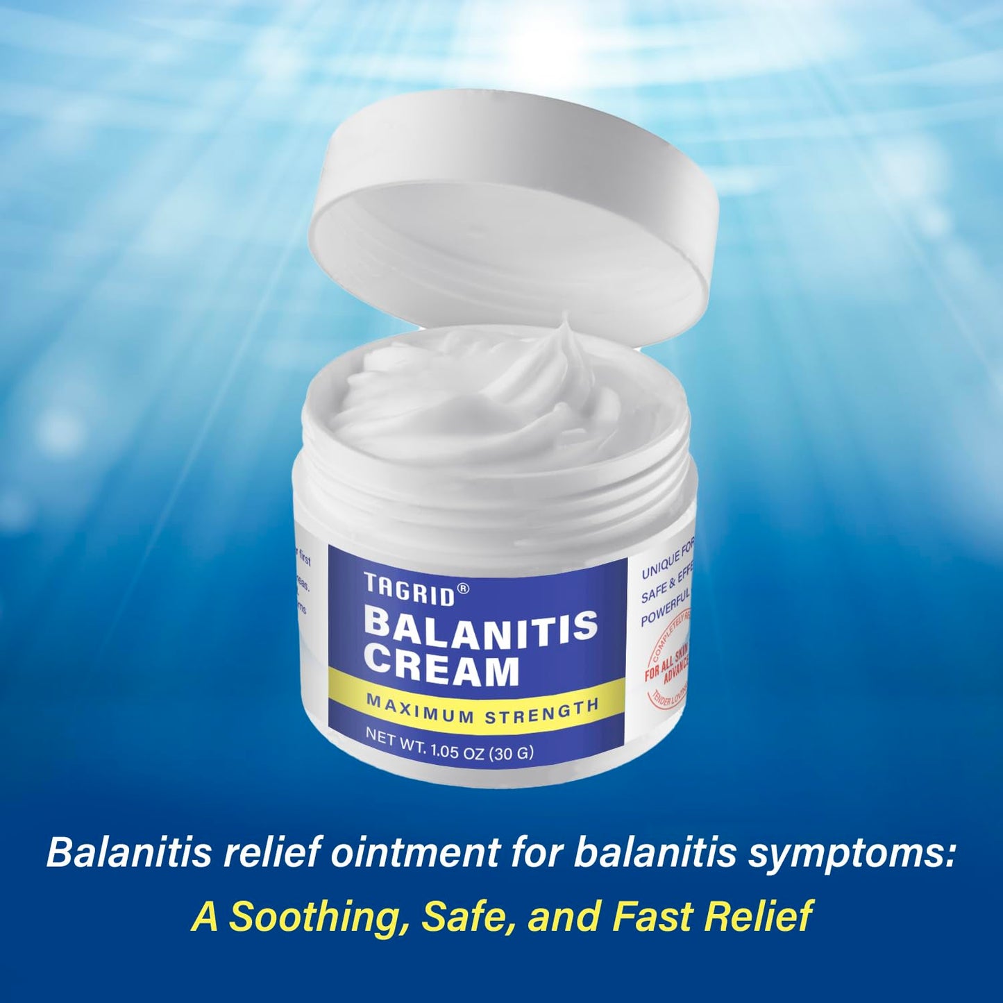 TAGRID mens intimate skin care cream  helps relieve itching irritation and supports skin comfort in sensitive areas