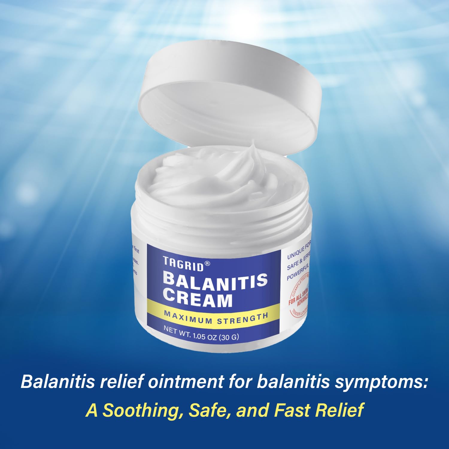 TAGRID mens intimate skin care cream  helps relieve itching irritation and supports skin comfort in sensitive areas