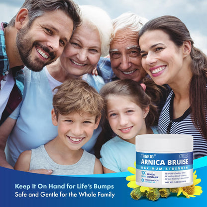 TAGRID Arnica Bruise - Keep it on hand for life’s bumps. Safe and gentle for the whole family. Helps soothe bruises and swelling with Arnica Montana.