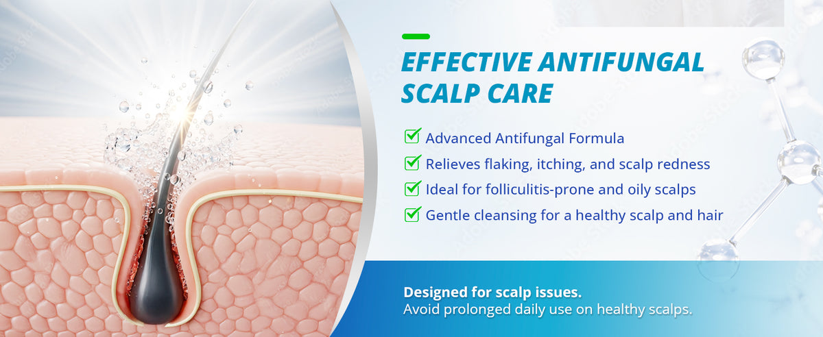 Tagrid Shampoo Effective Antifungal Scalp Care - Advanced Formula for Itchy Scalp and Flaky Skin