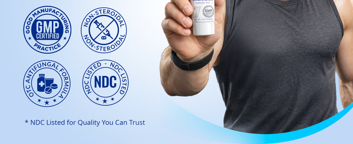 Antifungal jock itch cream with clotrimazole 1% GMP certified non steroidal OTC formula NDC listed for quality and safety assurance