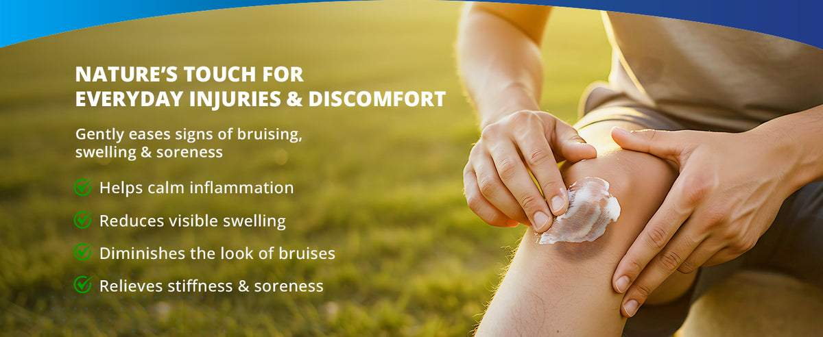 TAGRID Arnica Bruise Cream helps reduce swelling bruising stiffness and soreness