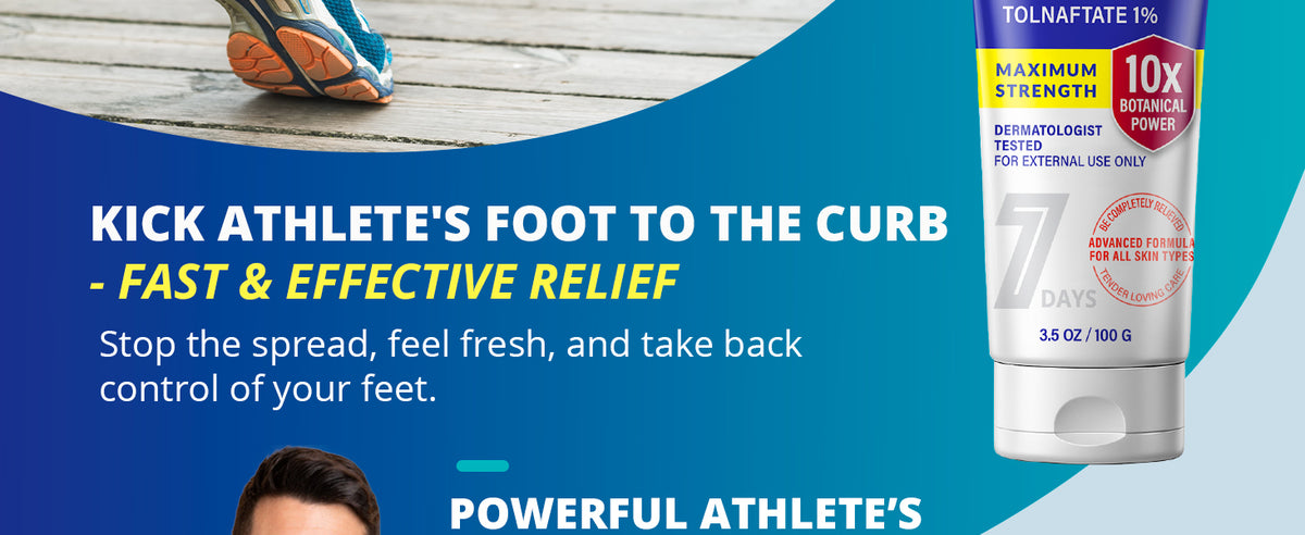 TAGRID athletes foot treatment with tolnaftate 1 antifungal cream provides fast effective relief from itching, burning and foot fungus while helping control spread and keep feet fresh
